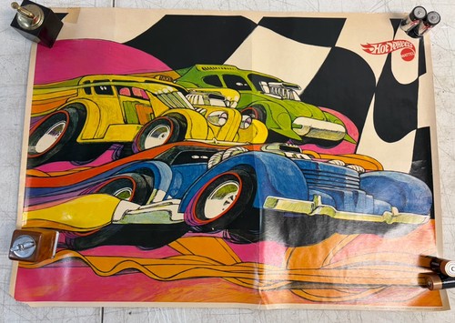 Vintage 1970 hot wheels poster - vintage,